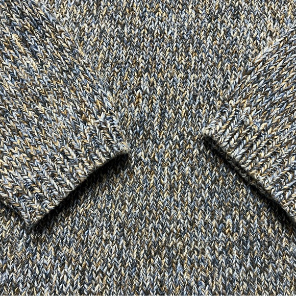 Thick J Crew heavy cotton rag knit Men's Blue Sweater - Picture 4 of 8